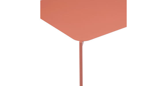 COUCHTISCH 60/60/40 cm quadratisch Terracotta  - Terracotta, Design, Metall (60/60/40cm) - Carryhome