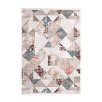 VINTAGE KOBEREC, 160/230 cm, šedá, růžová - šedá/růžová, Design, textil (160/230cm)