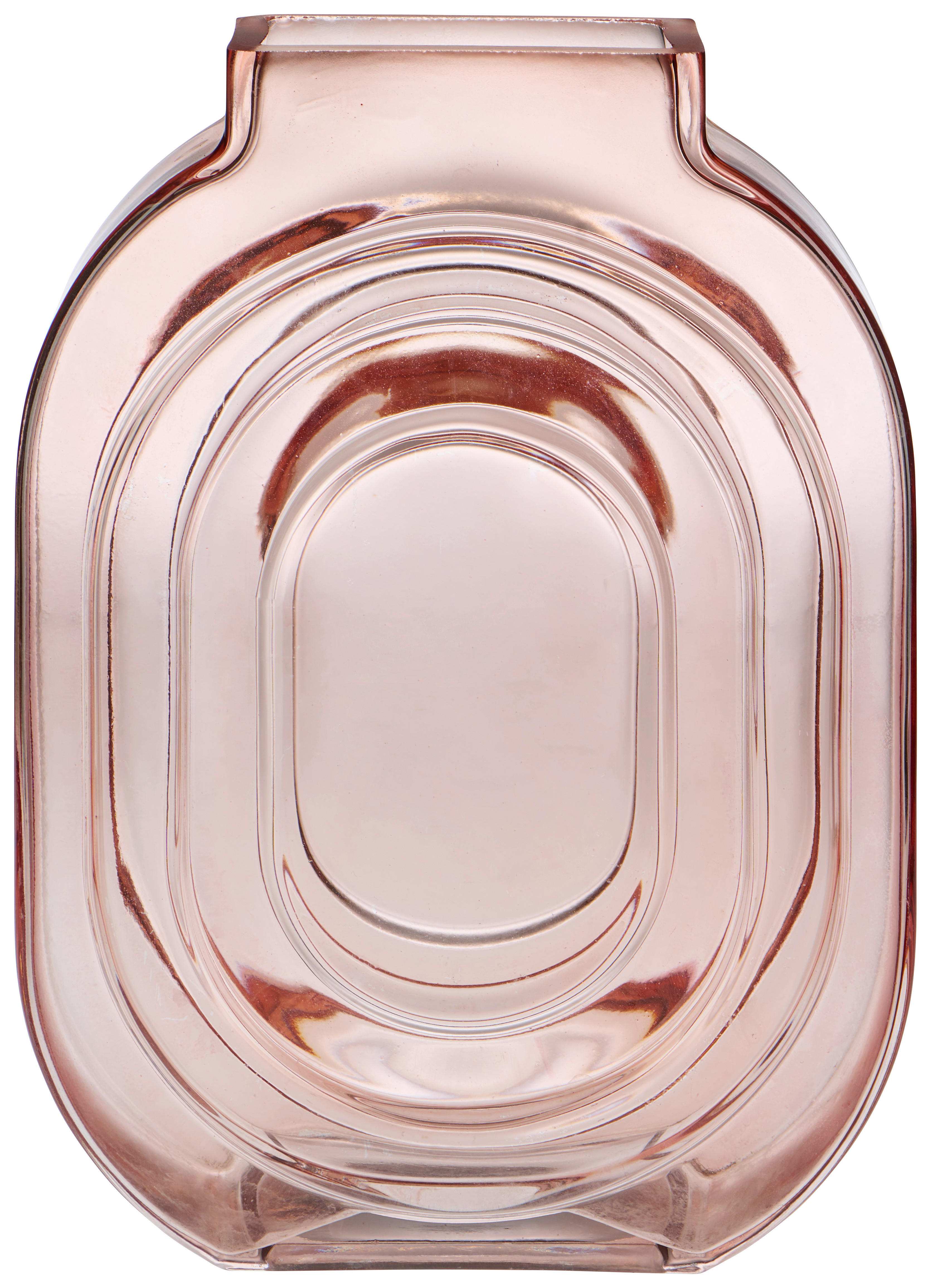 VASE 25 cm  - Pink, Design, Glas (18/25/7cm) - Ambia Home