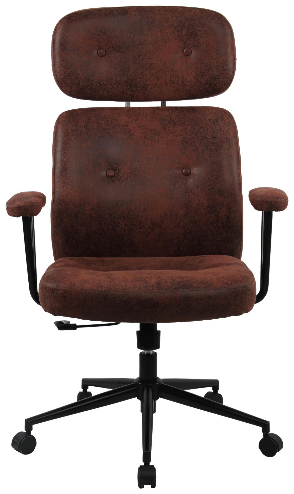 CHEFSESSEL  in Webstoff Braun  - Schwarz/Braun, MODERN, Kunststoff/Textil (70/110/120/56cm) - Livetastic