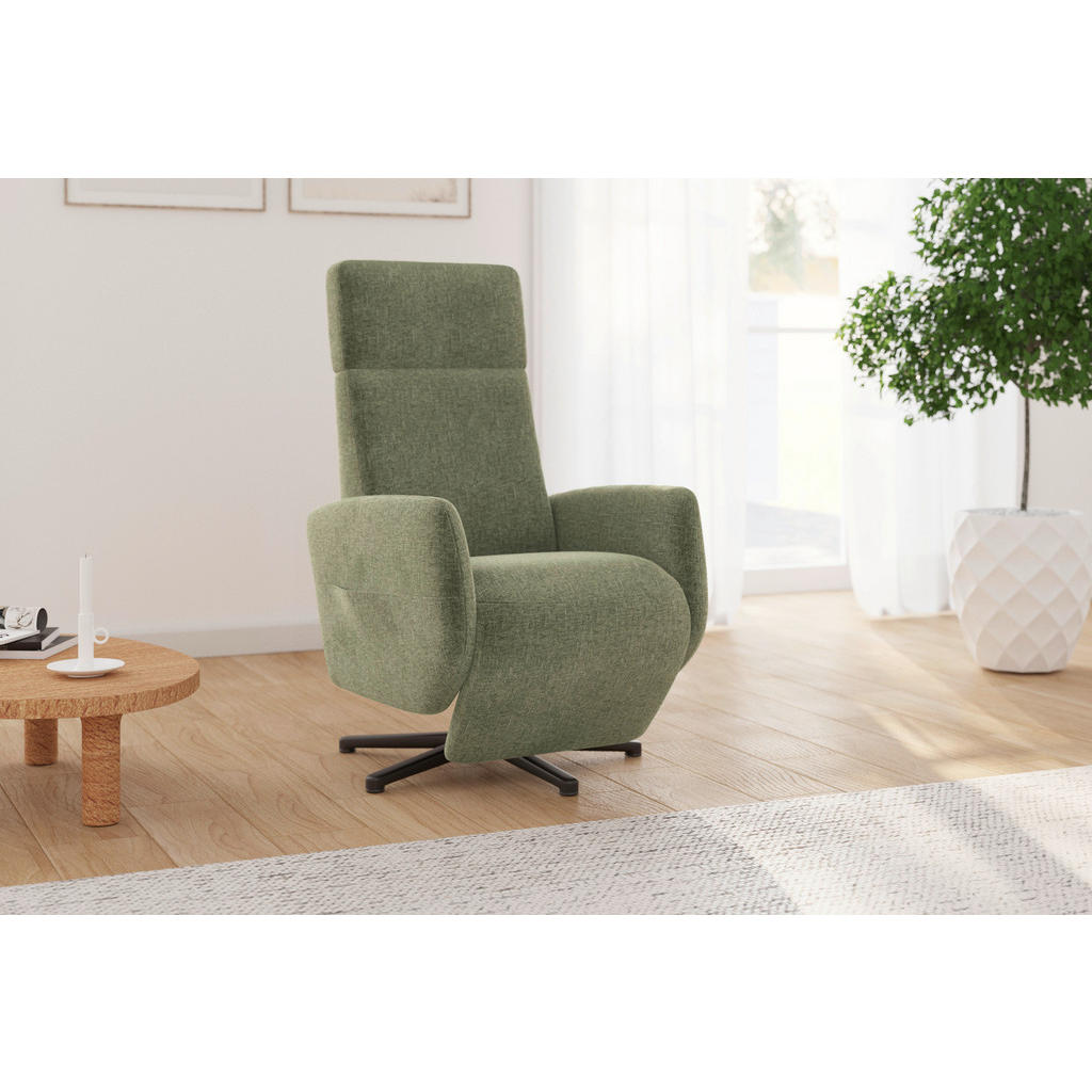 Sit & More RELAXAČNÉ KRESLO, textil, svetlozelená