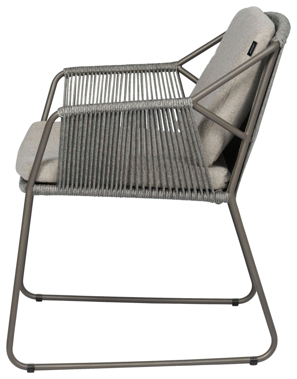 GARTENSTUHL Edelstahl Schlammfarben, Taupe  - Taupe/Schlammfarben, Basics, Textil/Metall (62/82/68cm) - Joop!