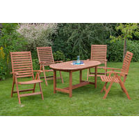 GARTENTISCHGRUPPE  - Akaziefarben, ROMANTIK / LANDHAUS, Holz - Gardenson