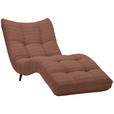 RELAXLIEGE in Cord Rotbraun  - Rotbraun/Schwarz, Design, Textil/Metall (87/93/188cm) - Xora