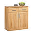 KOMMODE Kernbuche teilmassiv Buchefarben - Buchefarben/Alufarben, Design, Holz/Holzwerkstoff (83,5/88/38cm) - Carryhome