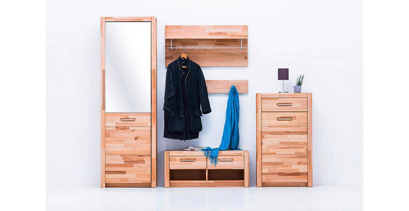 GARDEROBENPANEEL  in 100/105/27 cm  - Buchefarben, KONVENTIONELL, Holz (100/105/27cm) - Hom`in