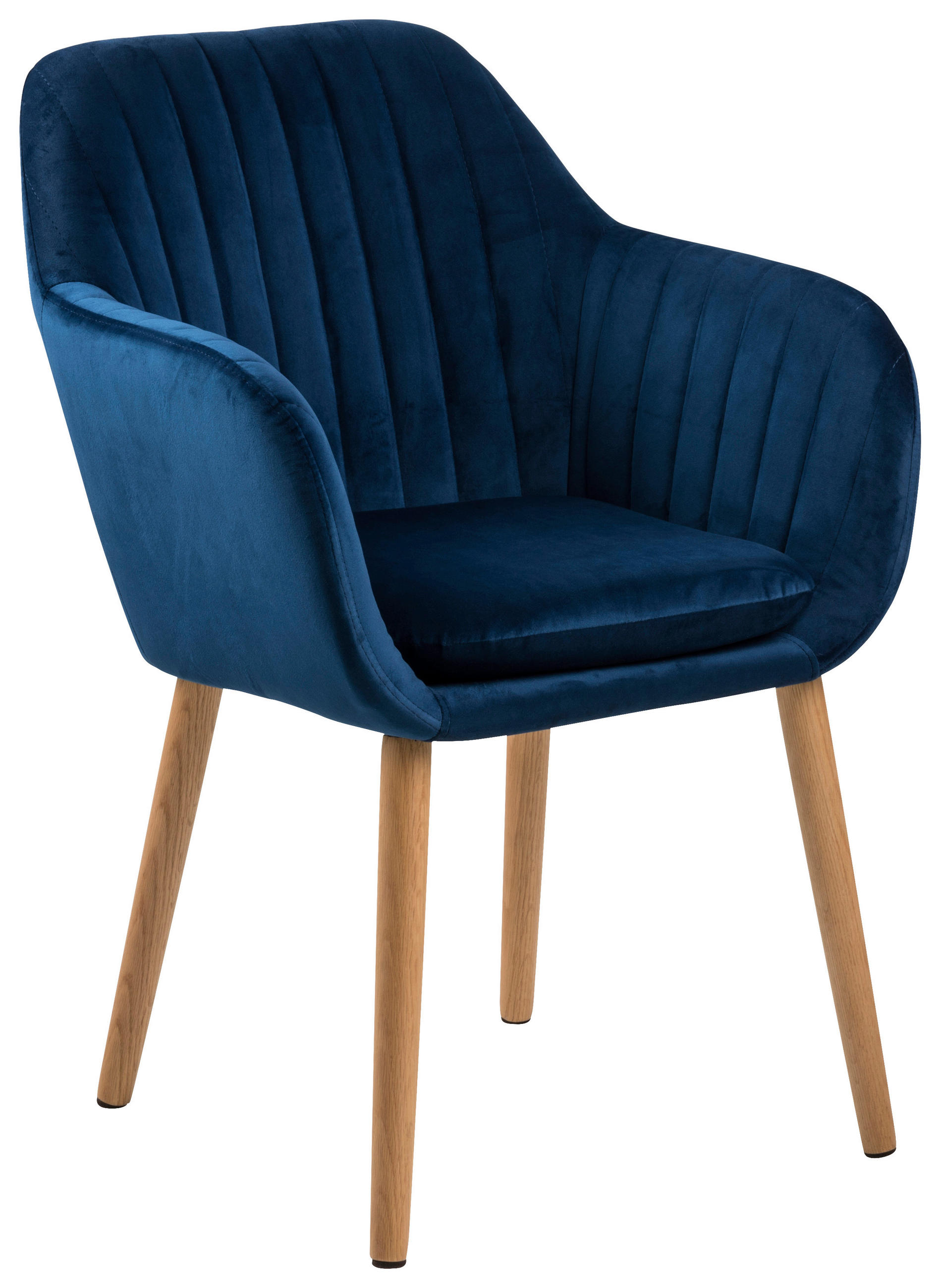 ARMLEHNSTUHL Dunkelblau - Dunkelblau, Design, Holz/Textil (57/83/59cm) - Ambia Home