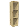 BABYUNTERSTELLREGAL  - Schwarz/Eiche Artisan, Basics, Holzwerkstoff/Kunststoff (25/89/25cm)
