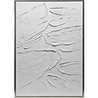 ÖLGEMÄLDE 70/100 cm  - Weiss/Silberfarben, Trend, Holzwerkstoff/Kunststoff (70/100cm) - Monee