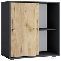 AKTENREGAL 70/74/37 cm  - Honigeiche/Anthrazit, Design, Holzwerkstoff/Kunststoff (70/74/37cm) - P & B