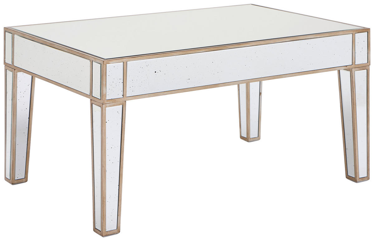 COUCHTISCH Spiegelglas rechteckig Klar  - Klar, Design, Glas/Holzwerkstoff (90/45/60cm) - MID.YOU