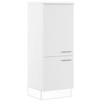 GERÄTEUMBAUSCHRANK 60/163/57,6 cm  in Weiß  - Edelstahlfarben/Weiß, Basics, Holzwerkstoff/Metall (60/163/57,6cm) - Impuls