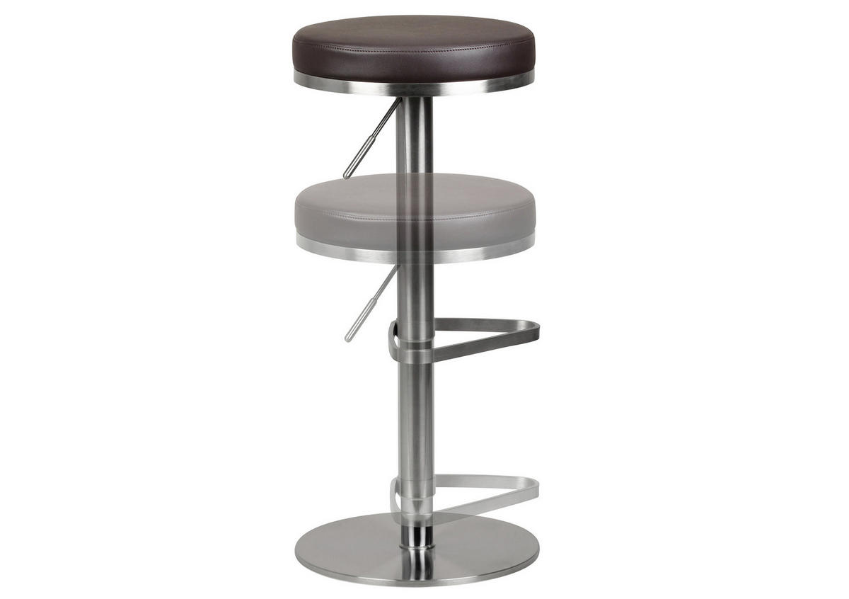 BARPALL i brun  - brun/silver, Modern, metall/textil (38/57/38cm) - MID.YOU