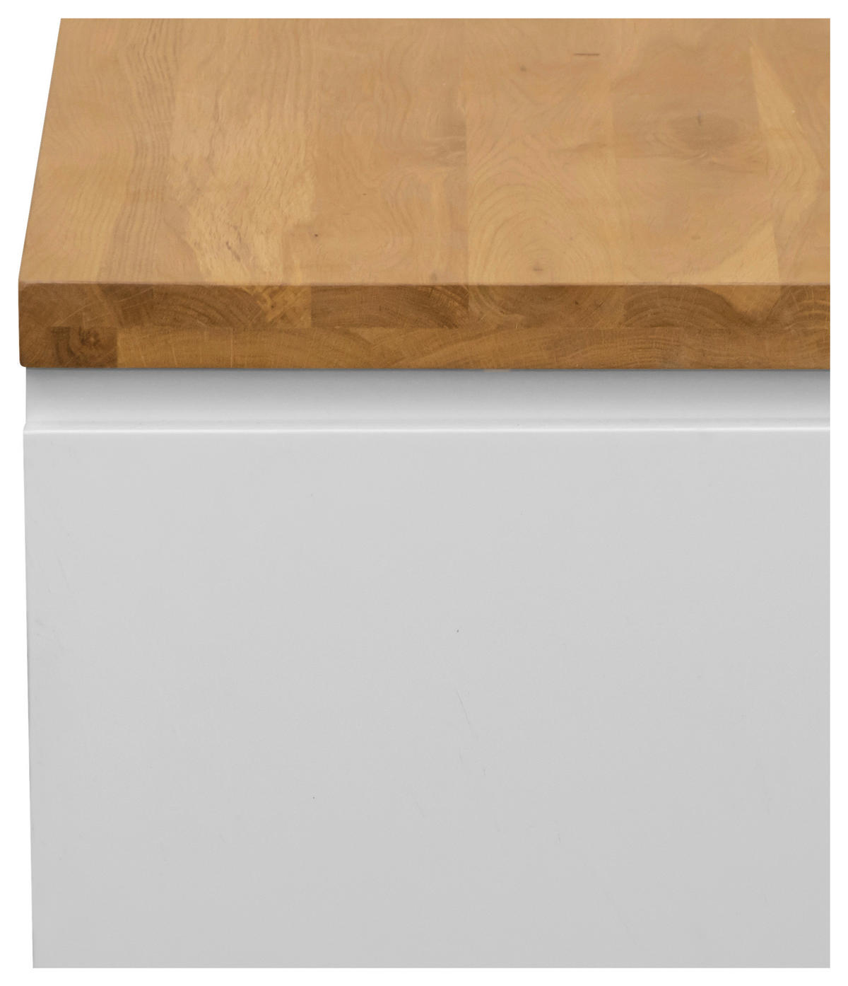 SCHUHSCHRANK Eiche massiv Weiß, Eichefarben  - Eichefarben/Weiß, KONVENTIONELL, Holz/Holzwerkstoff (136/115/41,5cm) - Novel