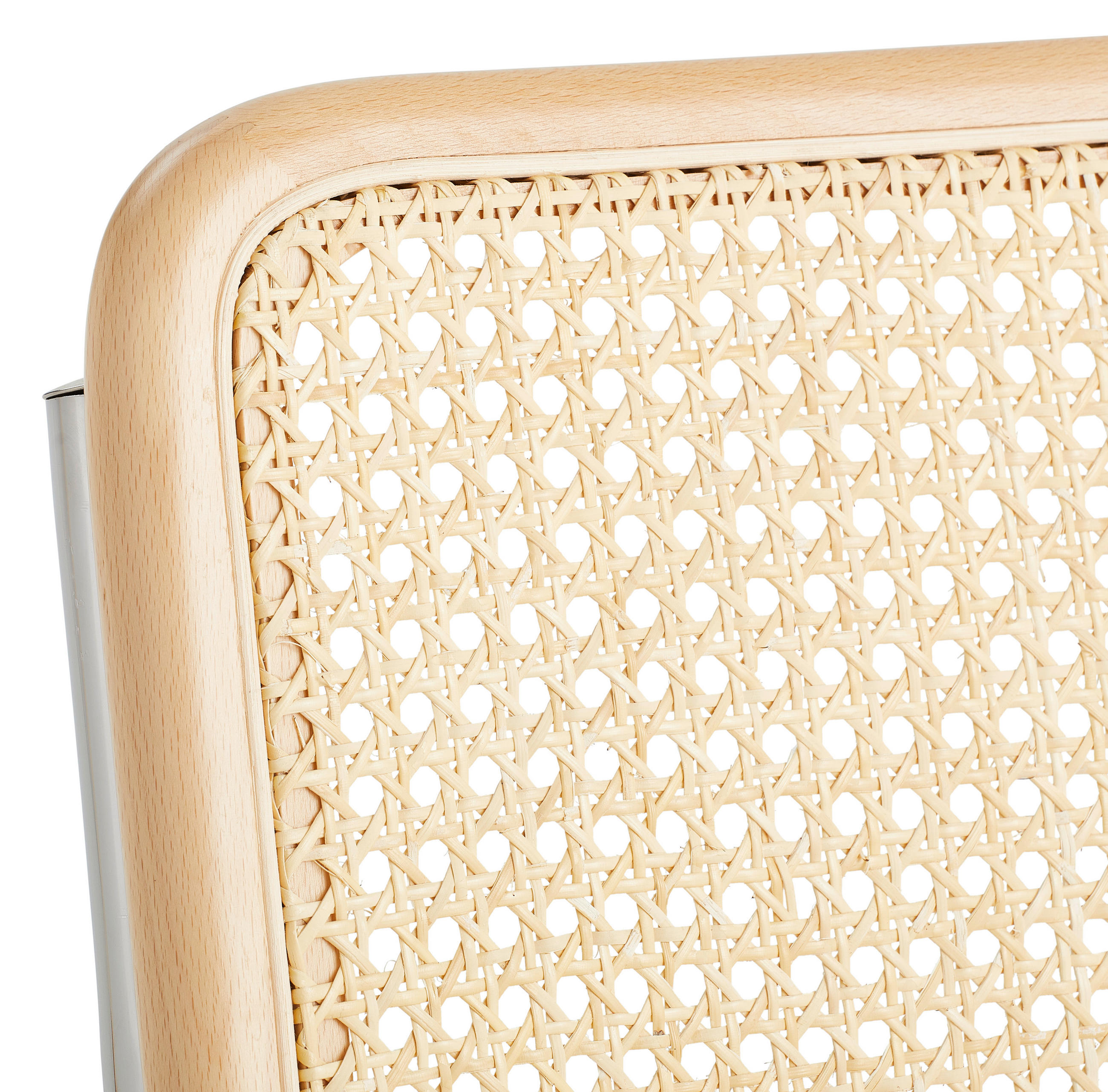 SCHWINGSTUHL  in Stahl  - Chromfarben/Beige, Design, Holz/Metall (46/82/48cm) - Livetastic