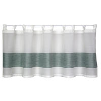 KURZGARDINE   140/50 cm   - Türkis/Weiß, Basics, Textil (140/50cm)