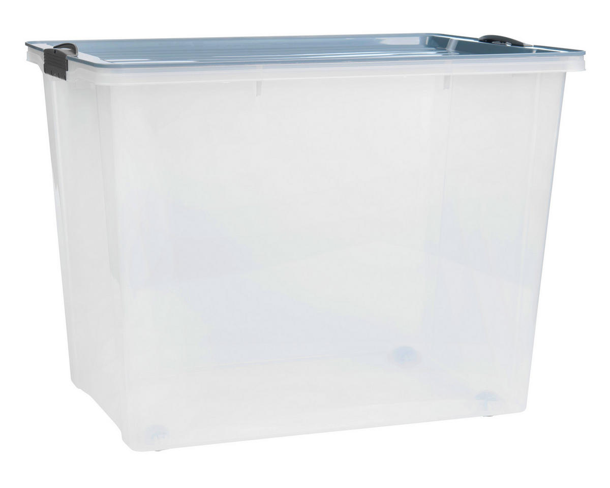 AUFBEWAHRUNGSBOX     - Pastellblau, KONVENTIONELL, Kunststoff (29,5/43,5/57cm) - Rotho