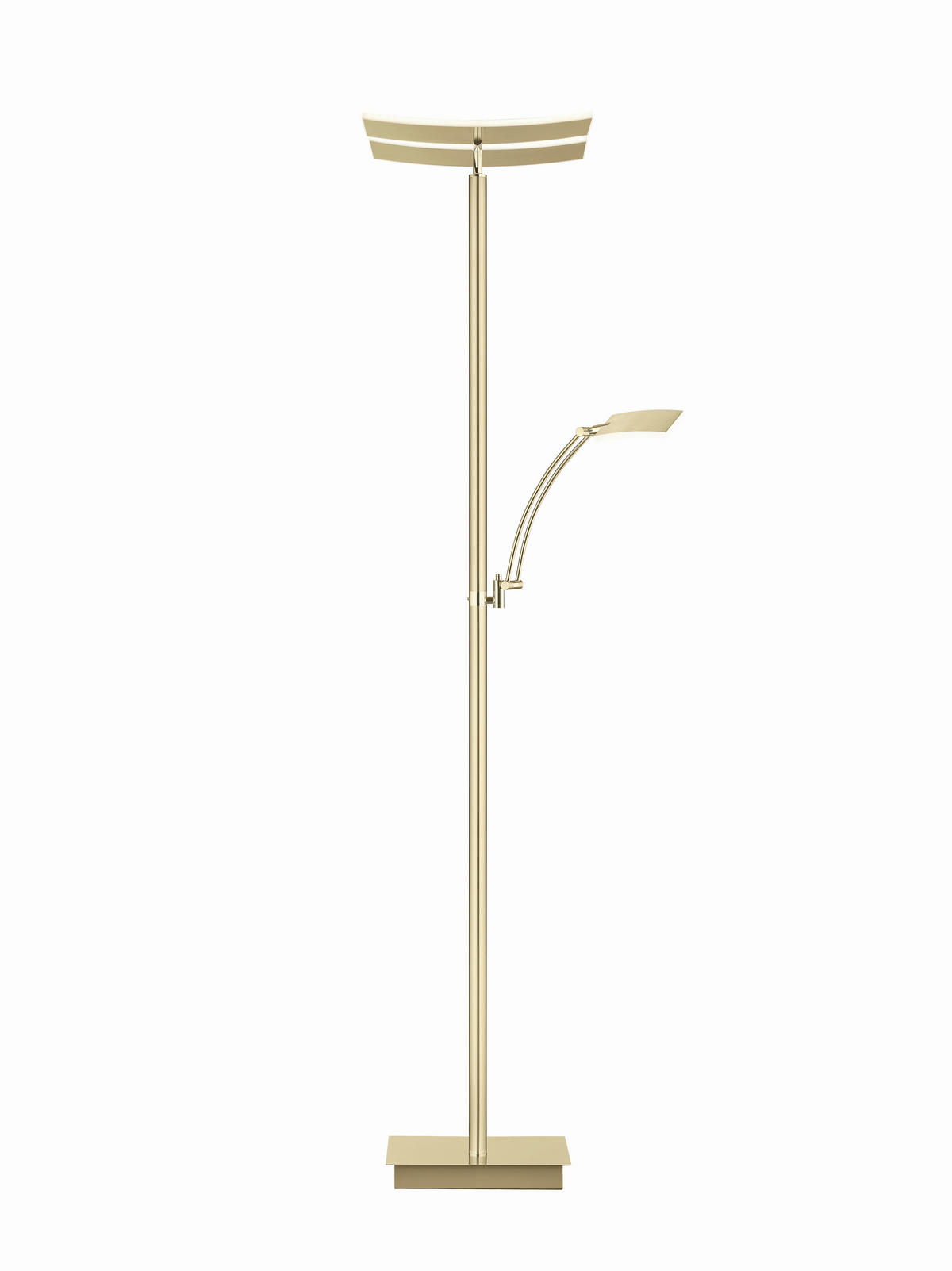LED-STEHLEUCHTE Modern 50/185 cm  - Champagner, MODERN, Metall (50/185cm) - Hell