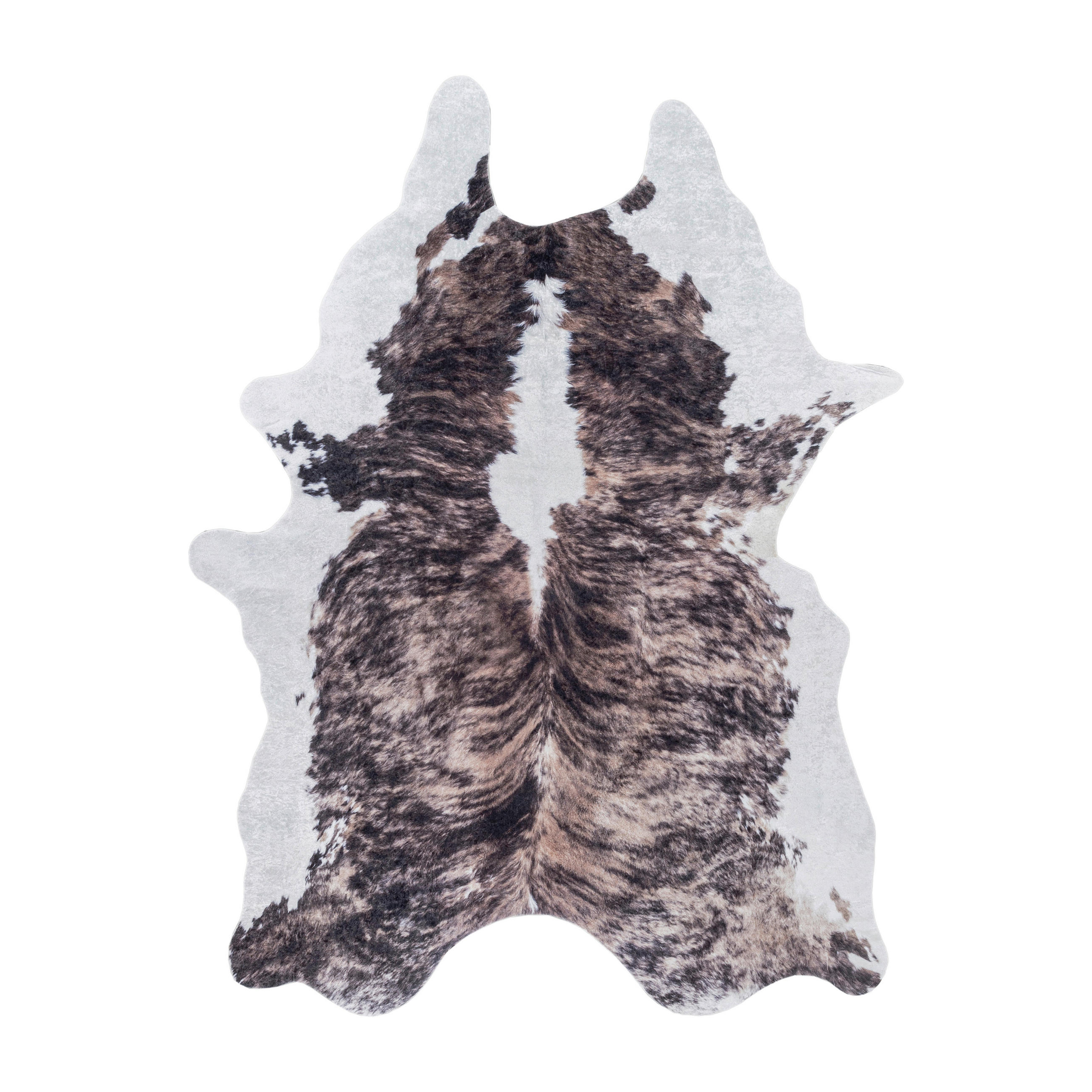 FELLTEPPICH 100/135 cm Etosha Braun, Weiß  - Braun/Weiß, Design, Leder/Textil (100/135cm) - Novel