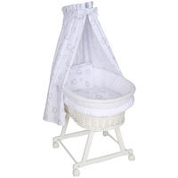 KOMPL. SADA NA KOLÍSKU S KOL. - sivá/biela, Basics, drevo/textil (91/60/73cm) - My Baby Lou