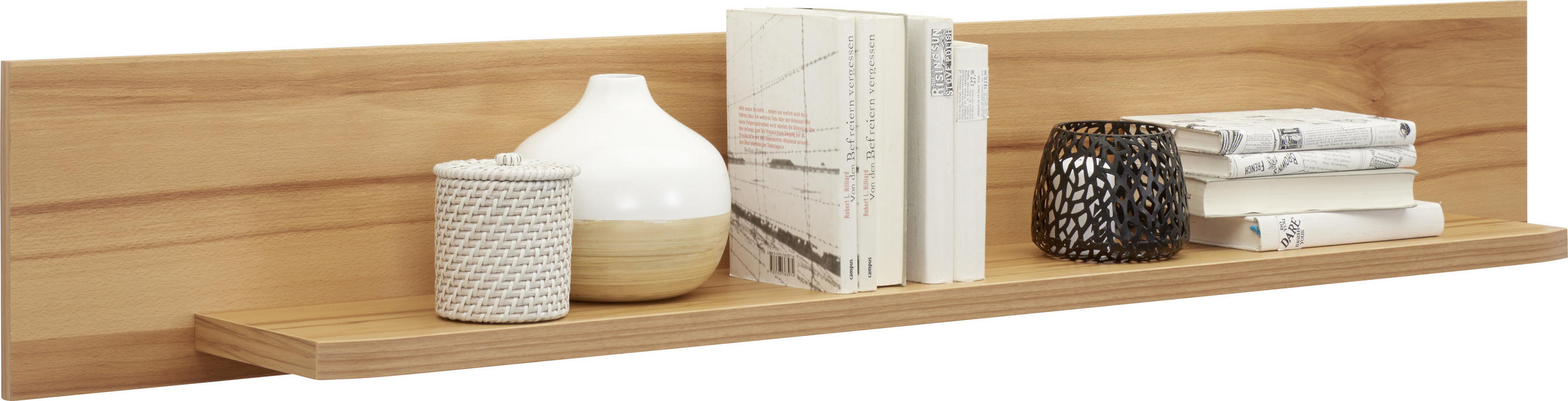 Wandboard in 160/25/22 cm Buchefarben