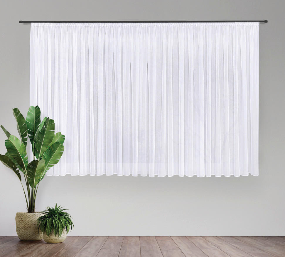 FERTIGSTORE  transparent  600/175 cm   - Weiß, Basics, Textil (600/175cm)