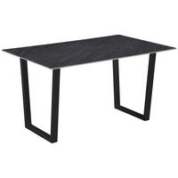 ESSTISCH rechteckig Anthrazit  - Anthrazit/Schwarz, KONVENTIONELL, Stein/Metall (140/76/90cm) - MID.YOU