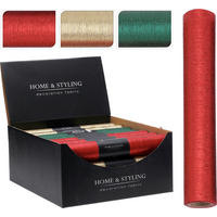 DEKORANYAG fm - piros/aranyszínű, Basics, textil (280cm)