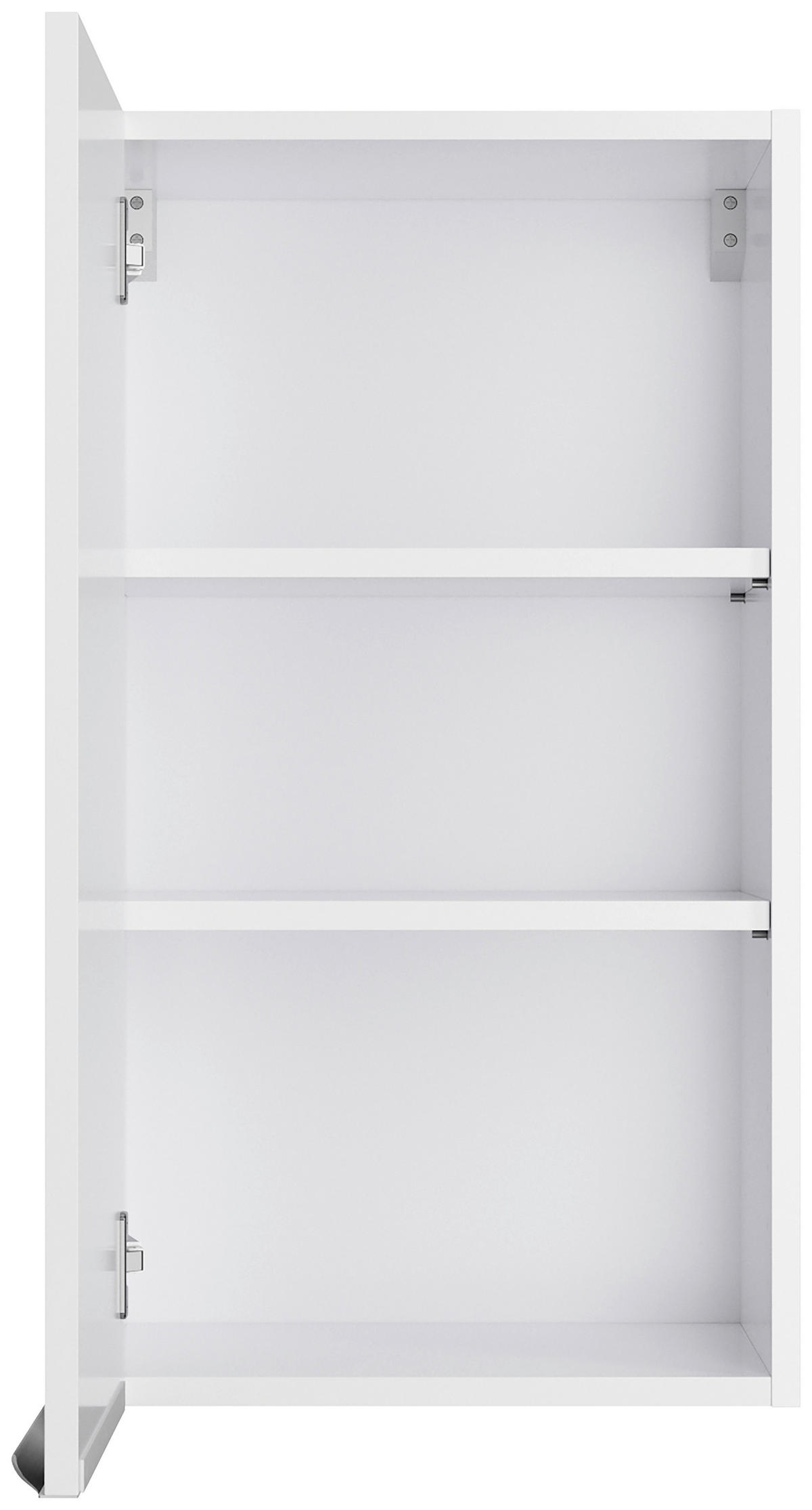 KÜCHENBLOCK 210 cm   in Weiß, Weiß Hochglanz  - Edelstahlfarben/Weiß Hochglanz, Basics, Holzwerkstoff/Metall (210cm) - Optifit