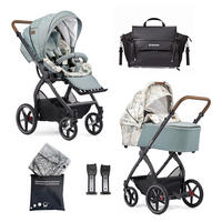 KINDERWAGENSET FX4 Classic  - Creme/Schwarz, Basics, Textil/Metall (57/129/100cm) - Gesslein