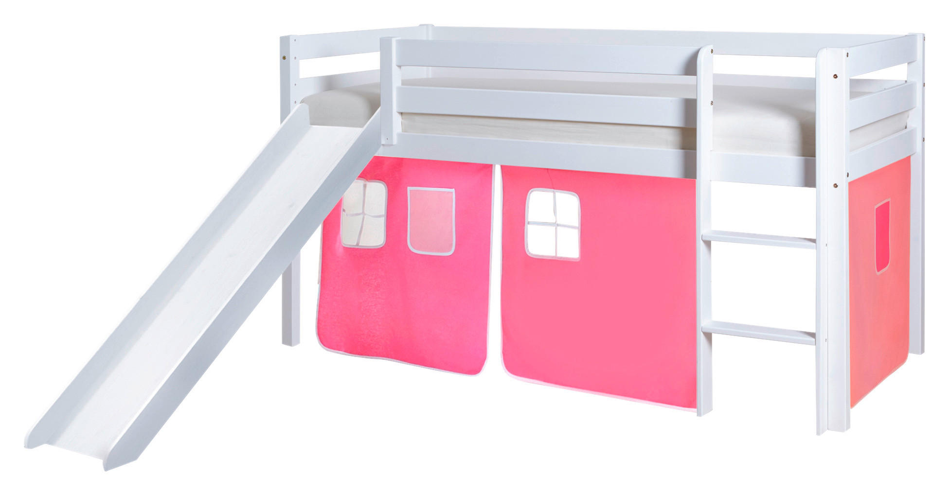 MID.YOU POSTEL S PROSTOREM NA HRANÍ, 90/200 cm růžová, bílá, světle růžová