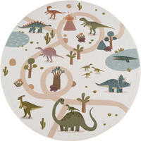 KINDERTEPPICH  Wohnzimmer 200/200 cm COCO Creme rund  - Creme, Trend, Kunststoff/Textil (200/200cm) - Ayyildiz 
