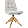 STUHL - Eichefarben/Hellgrau, Design, Holz/Textil (50/90/69cm) - Johann Jakob