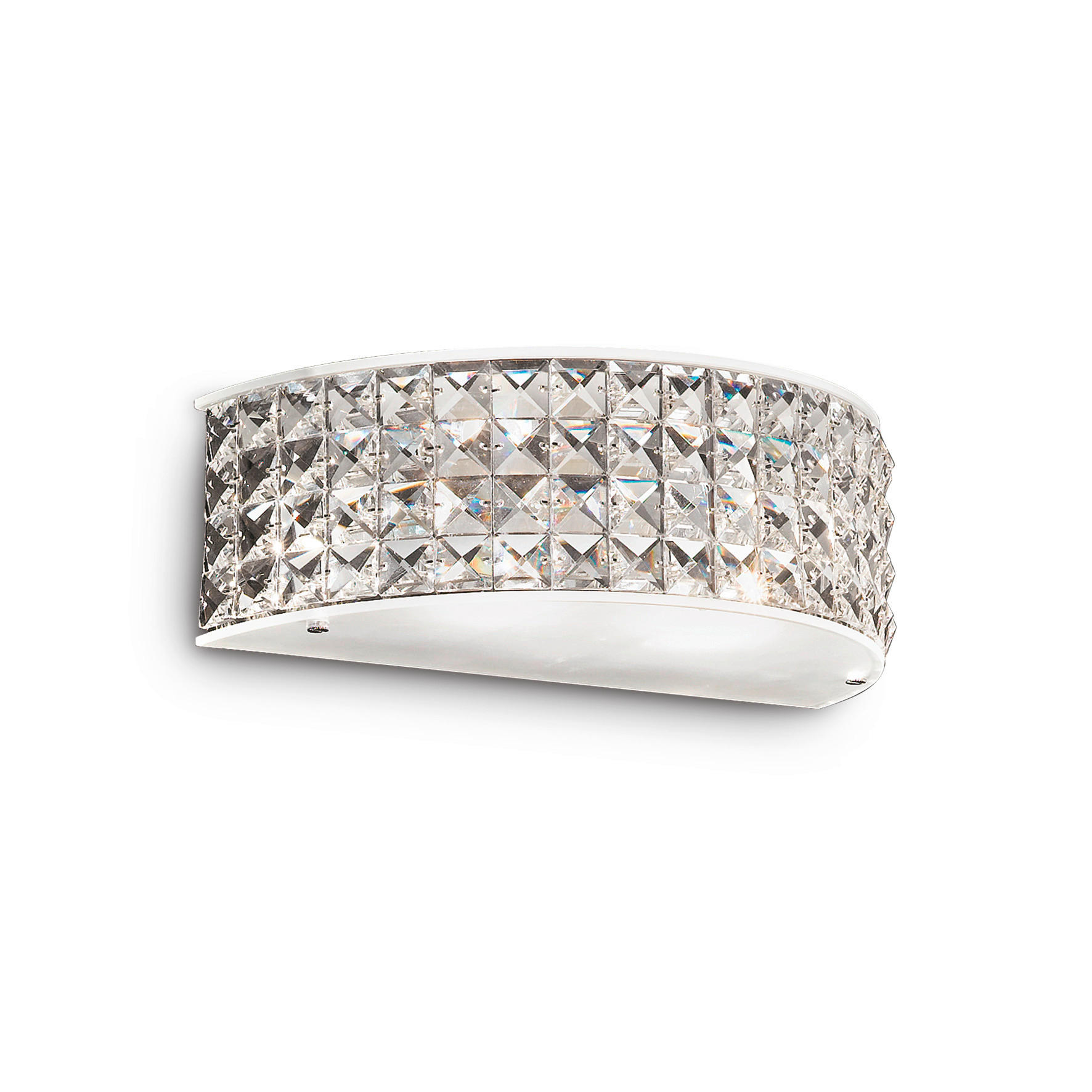 WANDLEUCHTE 30/10/15 cm   - Weiß, KONVENTIONELL, Glas/Metall (30/10/15cm)