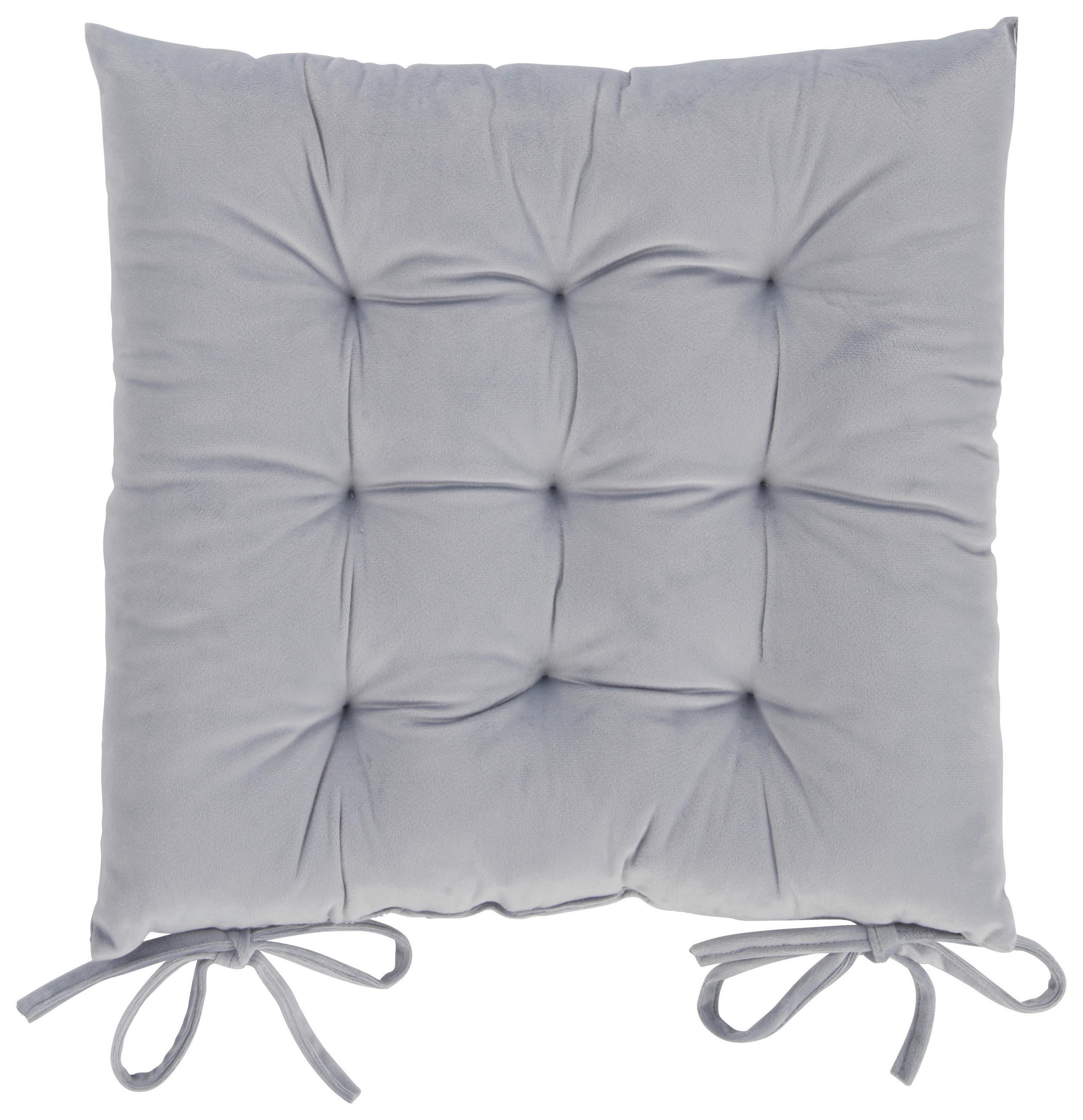 SEDEŽNA BLAZINA VIVIAN 40/40 cm - srebrne barve, Basics, tekstil (40/40cm) - X-Mas