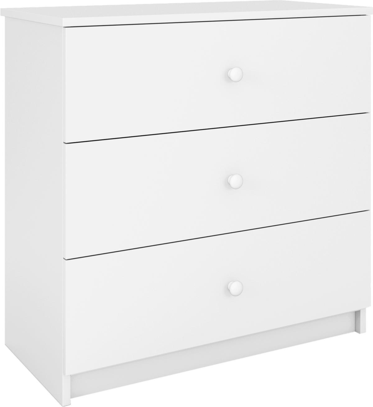 DETSKÁ KOMODA  - biela, Modern, kompozitné drevo/plast (80/80/41cm) - MID.YOU