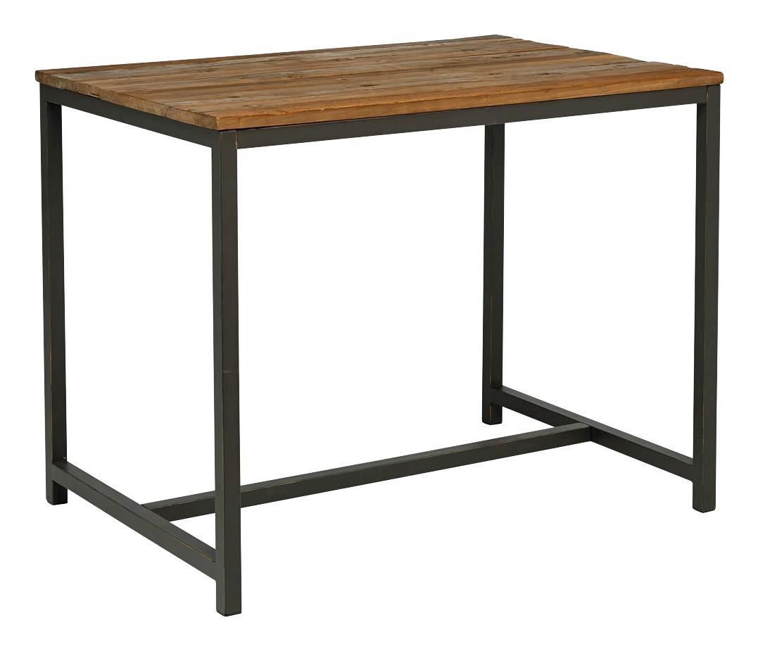 Bartisch in Holz, Metall 130/90/109 cm