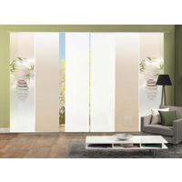 FLÄCHENVORHANG 6ER SET in Naturfarben halbtransparent  - Naturfarben, Design, Textil (60/245cm) - Schmidt W. Gmbh