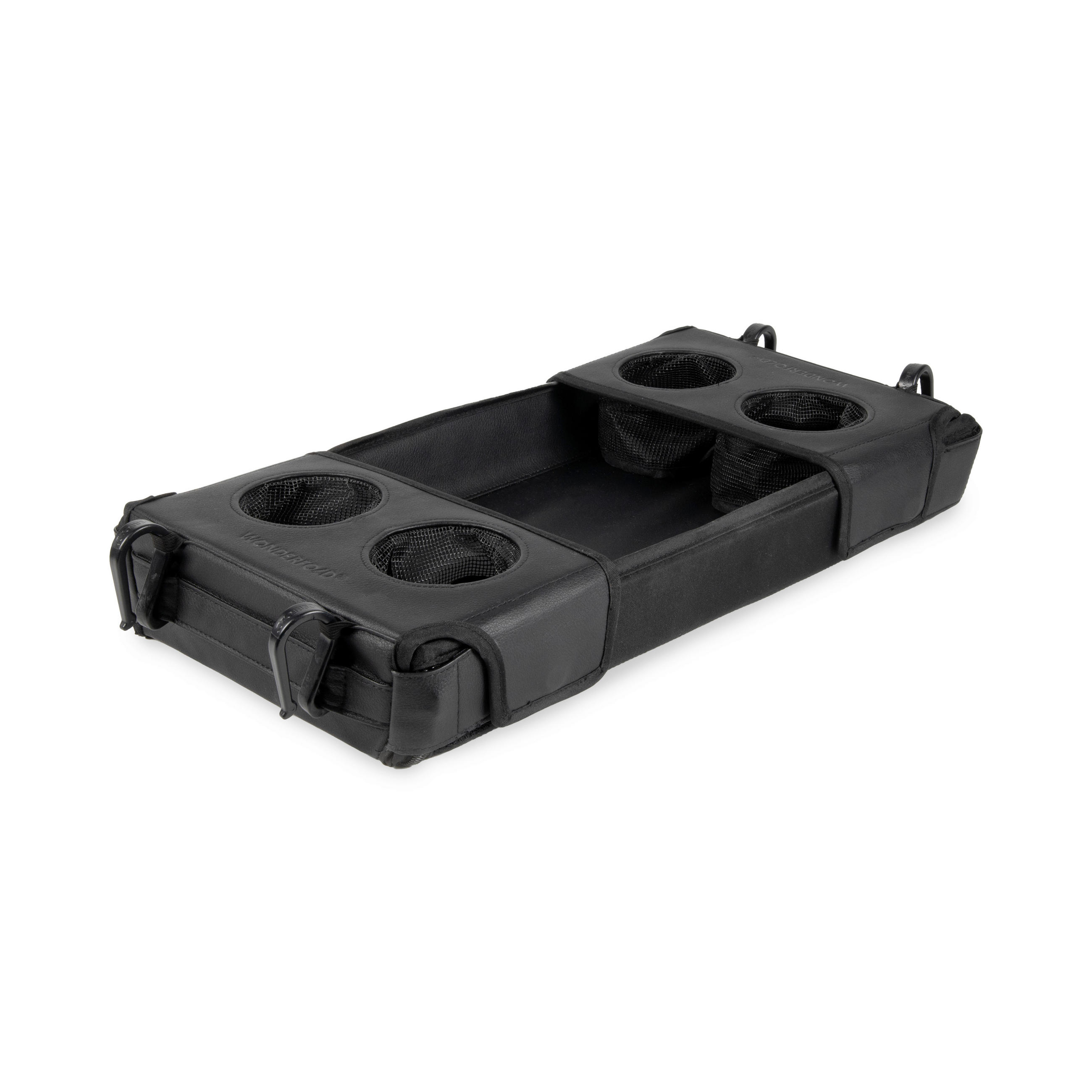 BECHERHALTER Flex Double Sided Snack Tray W4  - Schwarz, Basics, Kunststoff (23.5/52.07/7.62cm) - WONDERFOLD