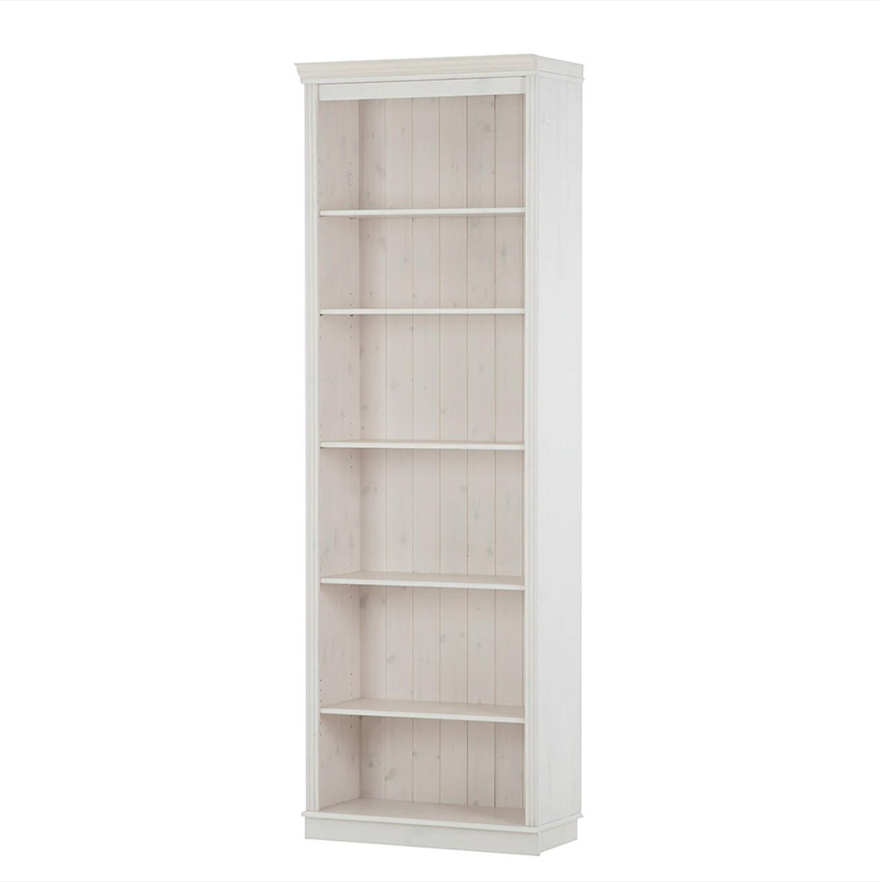 Bücherwand Lillehammer Kiefer massiv Weiß, Kieferfarben  - Weiß/Kieferfarben, Design, Holz (223/74/37cm) - Livetastic