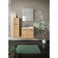 BADEZIMMER 3-teilig  in 90 cm  - Schwarz/Eiche Artisan, Basics, Keramik/Holzwerkstoff (90cm) - MID.YOU