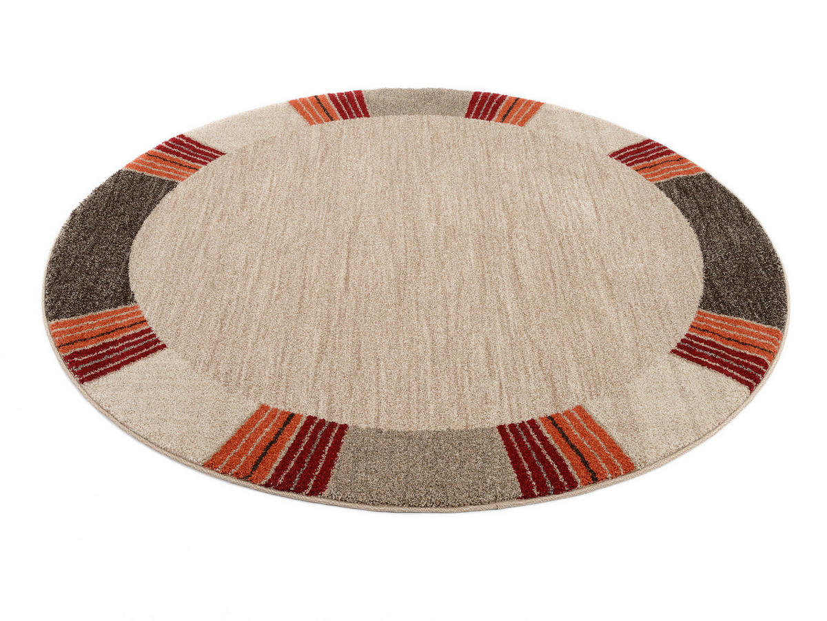WEBTEPPICH 160 cm Palazzo Lobo Dunkelbraun, Beige  - Dunkelbraun/Beige, KONVENTIONELL, Textil (160cm) - Novel