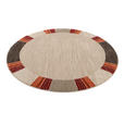 WEBTEPPICH 160 cm Palazzo Lobo Dunkelbraun, Beige  - Dunkelbraun/Beige, KONVENTIONELL, Textil (160cm) - Novel