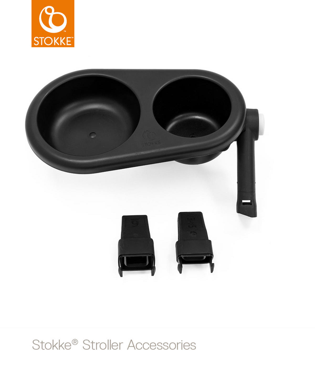OPREMA OTROŠKEGA VOZIČKA - črna, Basics, umetna masa (18/26/14cm) - Stokke