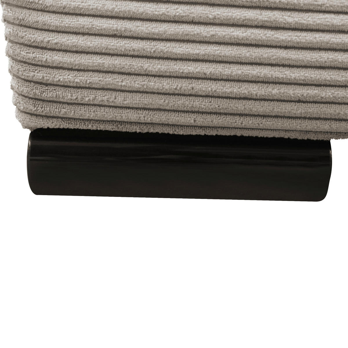 SCHLAFSOFA  mit Liegefunktion Cord Taupe  - Taupe/Schwarz, Design, Kunststoff/Textil (154/93/85cm) - MID.YOU