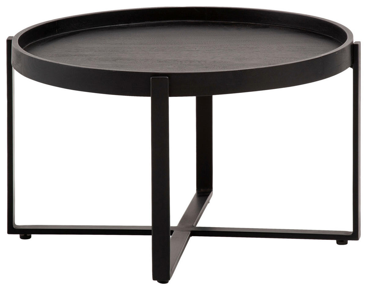 COUCHTISCH in Holz 60/60/35 cm  - Schwarz, Design, Holz/Metall (60/60/35cm) - MID.YOU