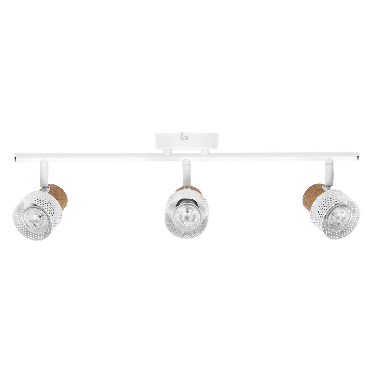 LED-STRAHLER 57,7/10/13,6 cm   - Weiß, Basics, Holz/Metall (57,7/10/13,6cm) - Osram