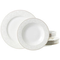 JÍDELNÍ SOUPRAVA, 12dílné, porcelán (fine china) - béžová, Konvenční, keramika - Ritzenhoff Breker