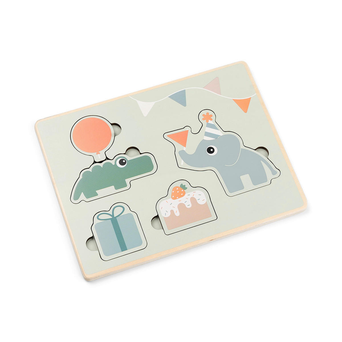 PUZZLE - Multicolor, Basics, Holzwerkstoff (21,0/16,0/0,8cm) - done by deer