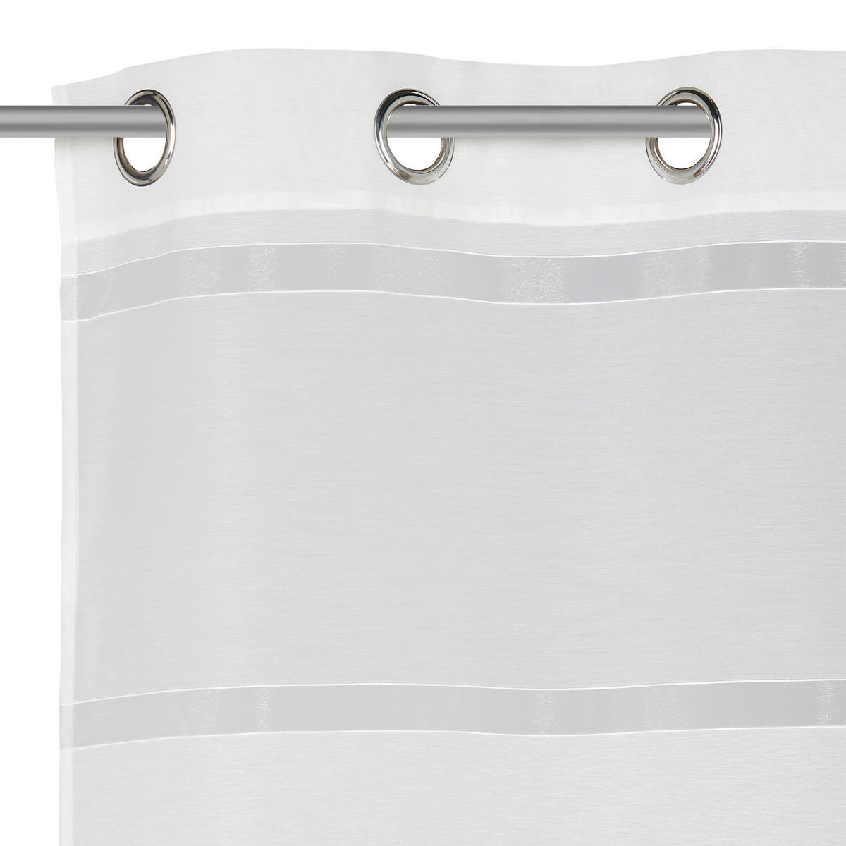 ZÁVES S OČKAMI, polopriehľadné, 140/245 cm - biela, Design, textil (140/245cm) - Esposa